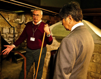 Ambassador visits the Sulphur well in Royal Pump Room Museum