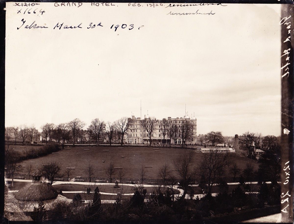 Grand Hotel from Magnesia Well Cafe - 30 Mar 1903 28-49